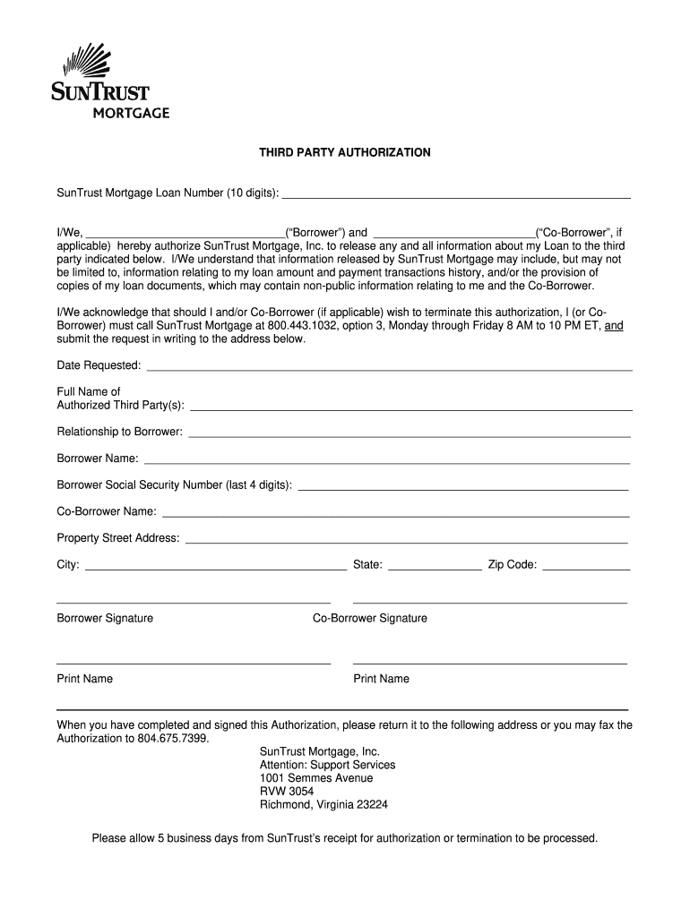 Third Party Authorization Form - Fill Out And Sign Printable Pdf Template | Signnow