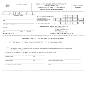 Nj W 3m  Form