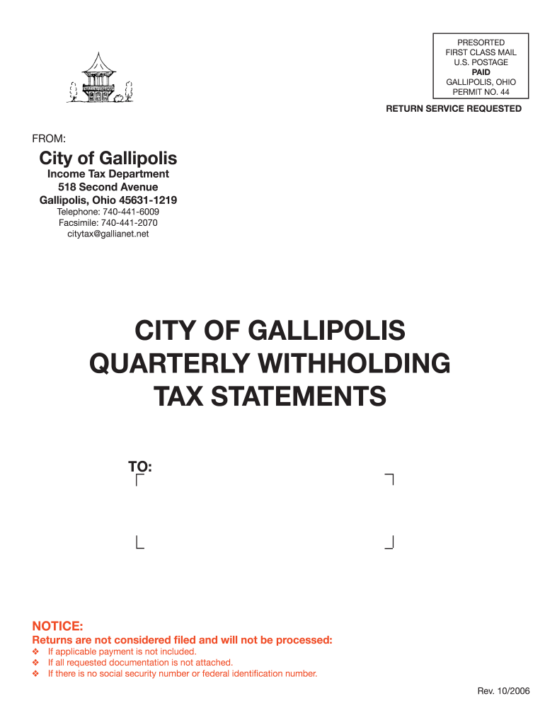  Gallipolis City Tax Dept 2006-2024