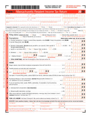  Completable Massachusetts State Income Tax Forms 2022