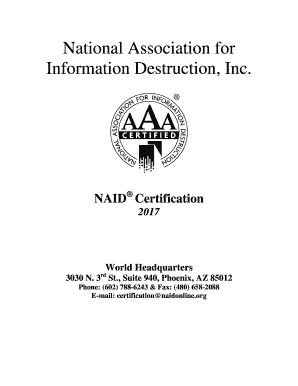 Naid Registration  Form