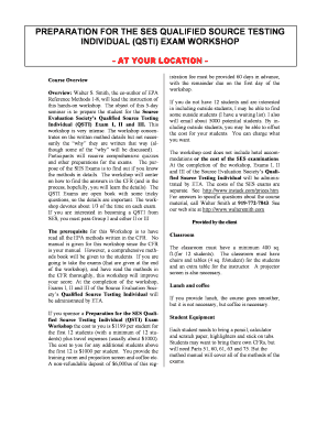 Qsti Group 1 Practice Test  Form