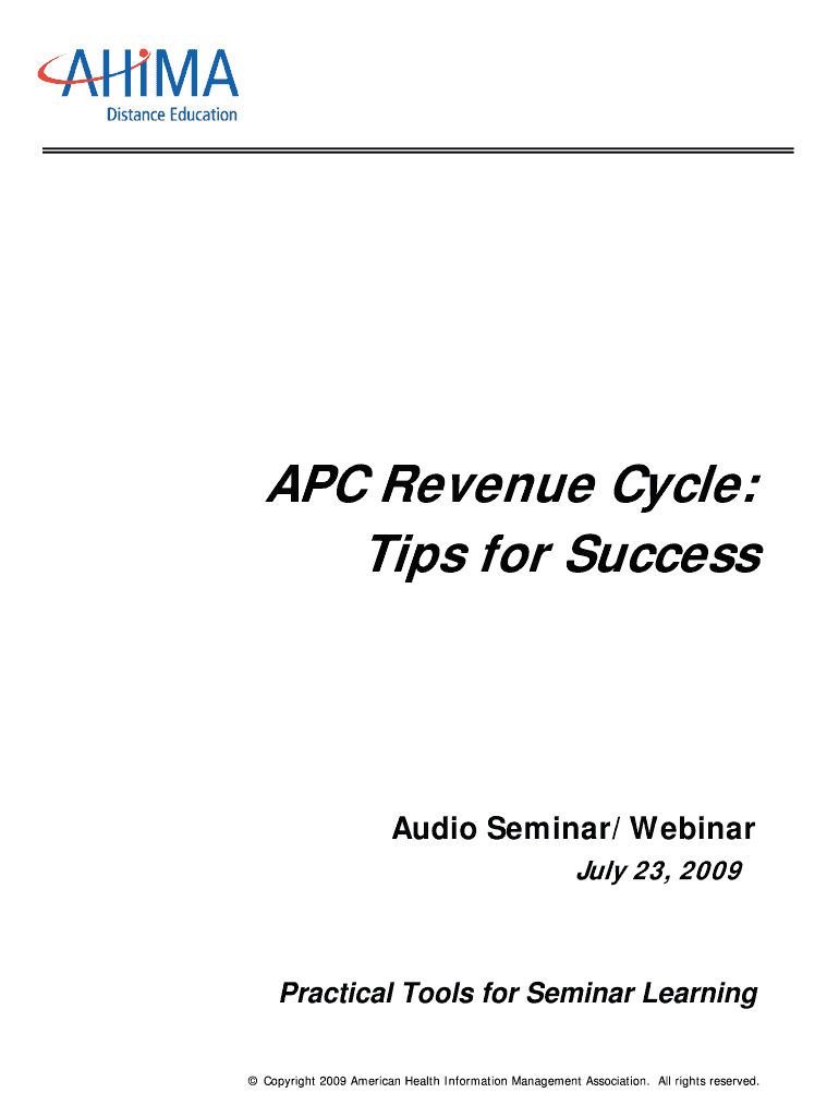 HIM in the Revenue Cycle What You Need to Know to Talk to  Form