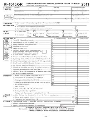 Ri 1040x Form