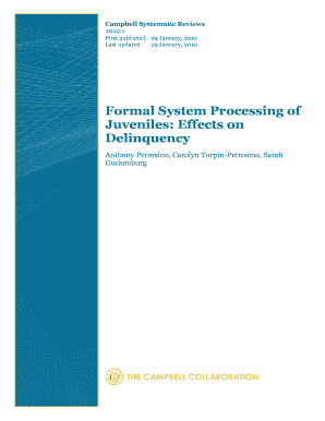 Campbell Systematic Reviews  Form