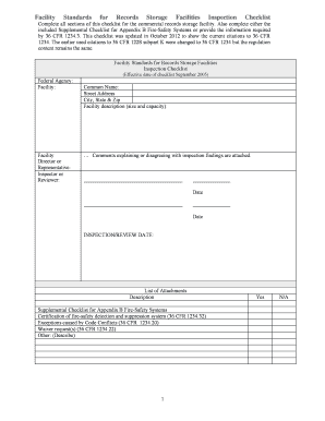 Nara Compliance Checklist  Form