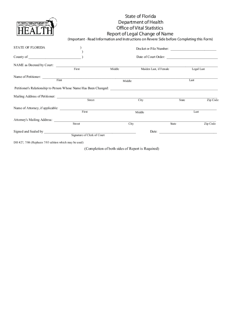 Dh427 Form