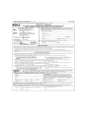 BE 15 Claim for Exemption Bea  Form