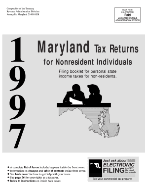 Maryland Tax Returns  Form