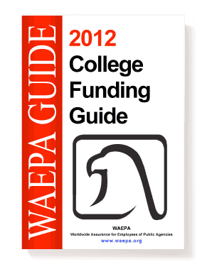 College Funding Guide WAEPA Worldwide Assurance for Employees of Public Agencies Www Waepa  Form