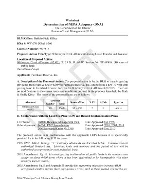 BLM Office Buffalo Field Office Blm  Form