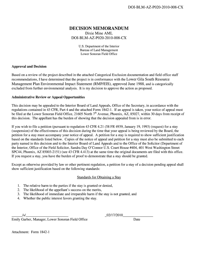 Approval and Decision  Form