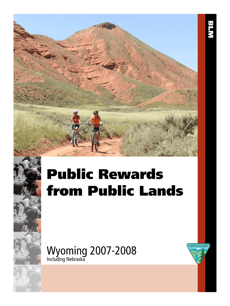 Public Rewards from Public Lands Wyoming Blm  Form