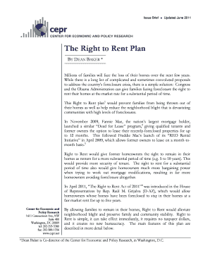 The Right to Rent Plan  Form
