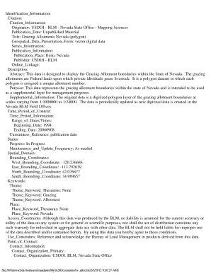 Title Grazing Allotments Nevada Polygon Blm  Form