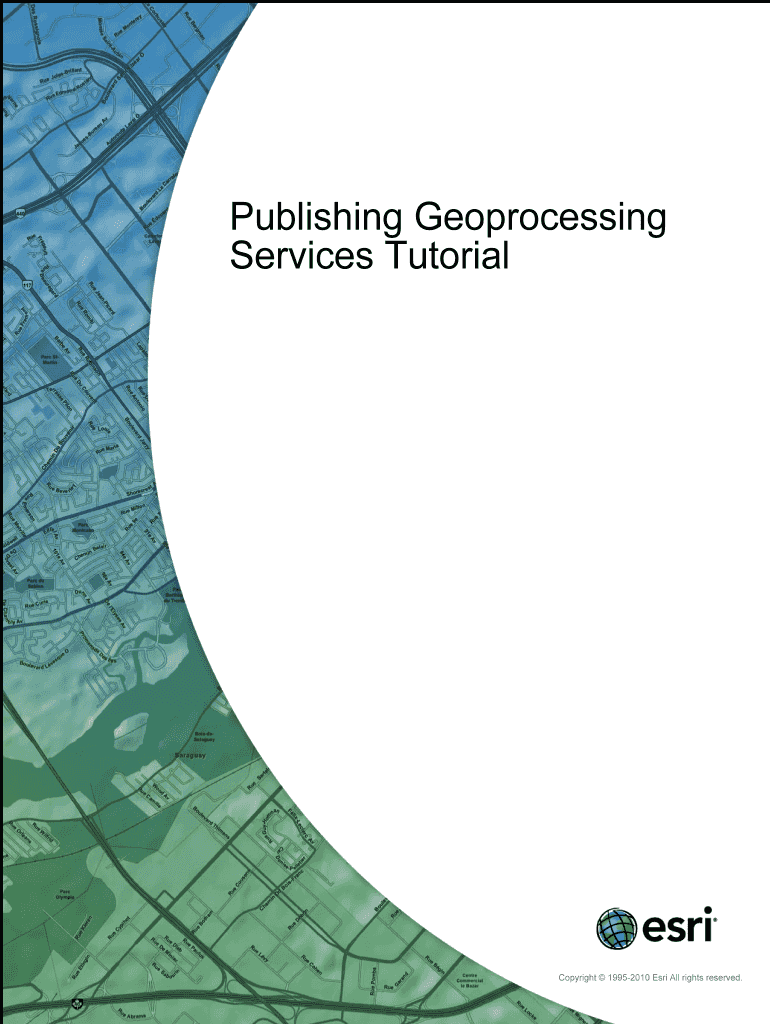 Publishing Geoprocessing  Form