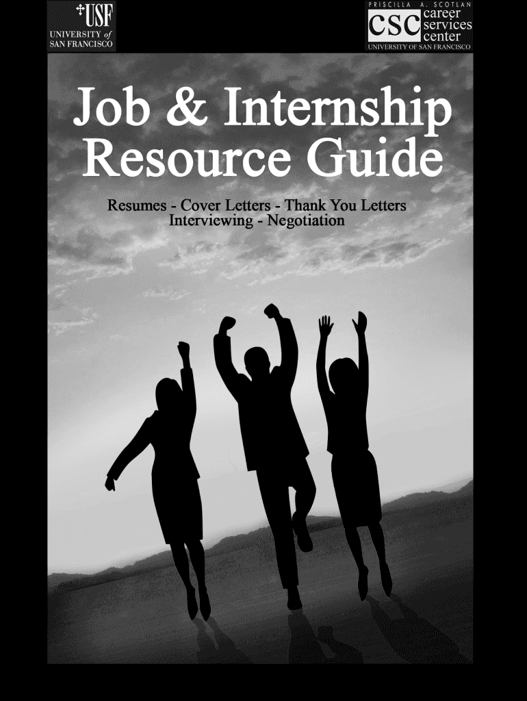 Job and Internship Resource Guide University of San Francisco  Form
