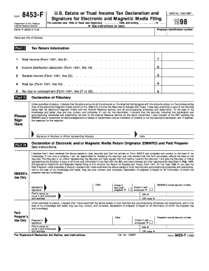 Form 8453 F