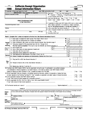 Form 199 California Franchise Tax Board