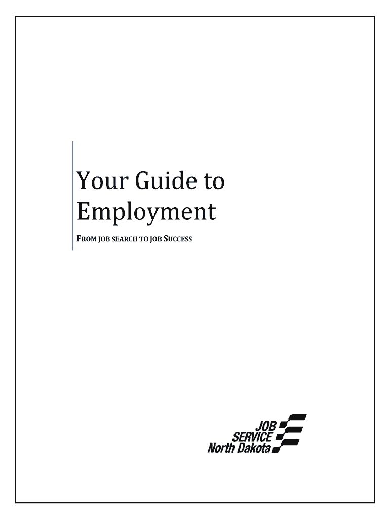Your Guide to Employment Job Service North Dakota  Form