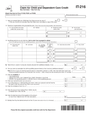 Federal Form 2441, Line 3 Tax Ny