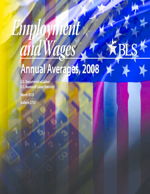 Employment and Wages, Annual Averages , Electronic Version E&amp;W Electronic Notes Stats Bls  Form