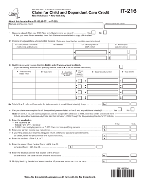 Expenses Paid for a Dependent Child Born in , Enter that Child&amp;amp Tax Ny  Form