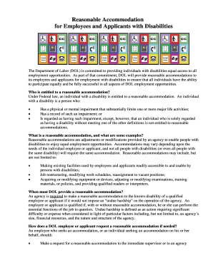 For Employees and Applicants with Disabilities  Form