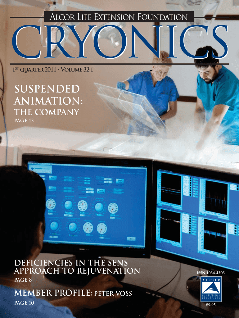 Cryonics Vol 32 1 Qxp Alcor Life Extension Foundation Alcor  Form