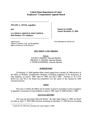 CHASE, Appellant Dol  Form