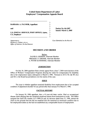 PALMER, Appellant Dol  Form