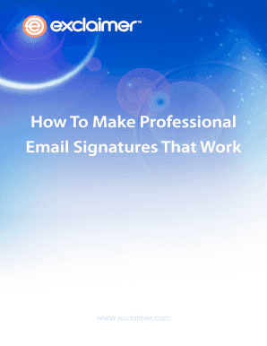 Email Signatures that Work  Form