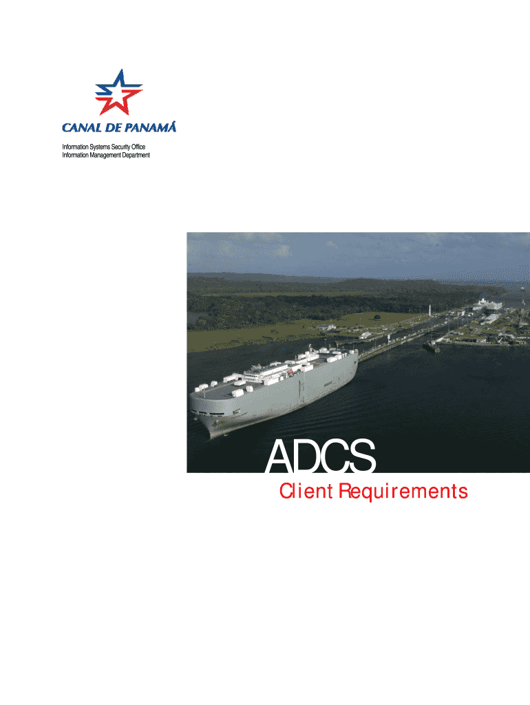 Client Requirements Panama Canal  Form