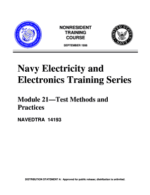 Navy Electricity and  Form