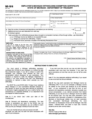 Michigan W4 Form