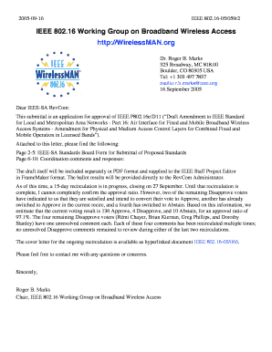 RevCom Submittal of IEEE P802 16e D11 Ieee802  Form