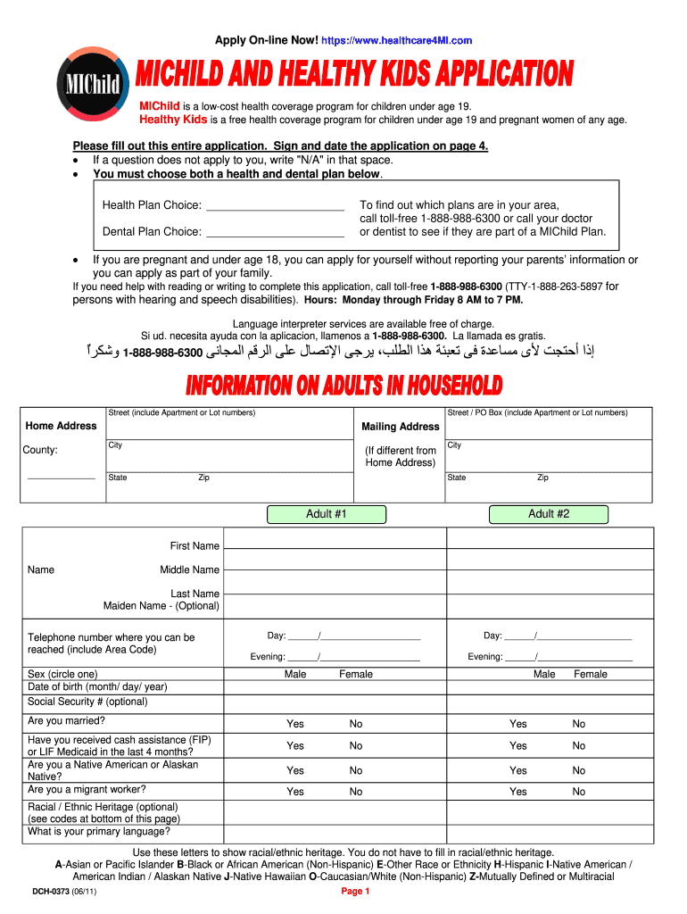 Healthcare4mi  Form