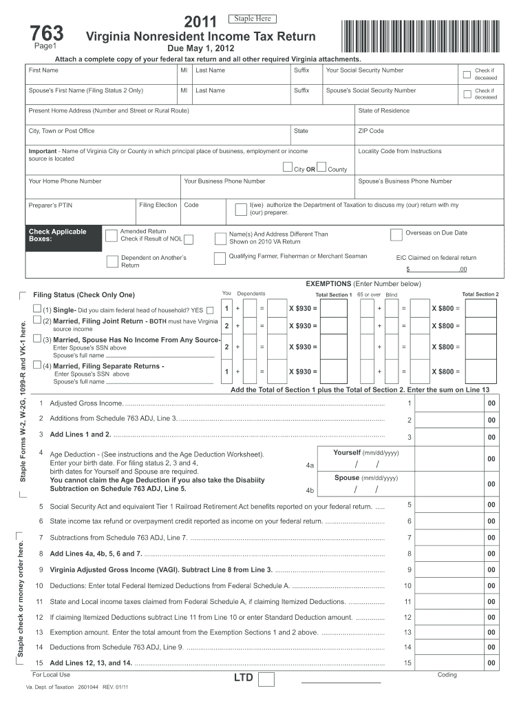 Get and Sign 763 Form 2011