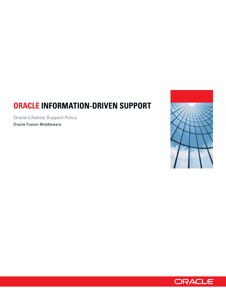 ORACLE INFORMATION DRIVEN SUPPORT