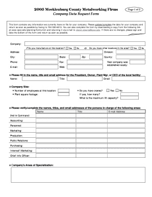 Metalworkers&#039; Form