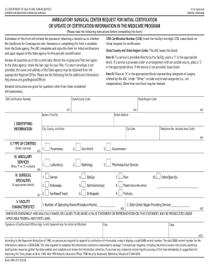 Department of Health and Human Services Centers for Medicare &amp; Medicaid Services Form