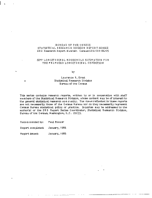 SIPP Longitudinal Household Estimation for the Proposed Longitudinal Definition  Form