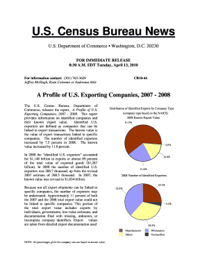 A Profile of U S Exporting Companies, U S Census  Form