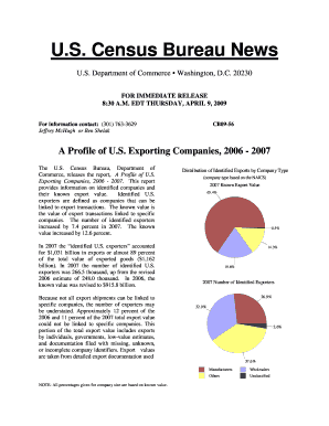 A Profile of US Exporting Companies, U S Census  Form