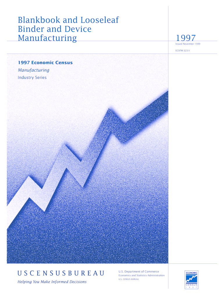 Blankbook and Looseleaf Binder and Device Manufacturing Economic Census, Manufacturing Census  Form