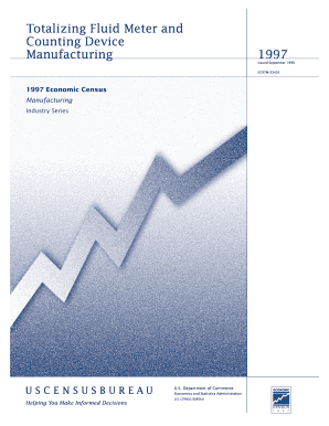 Totalizing Fluid Meter and Counting Device Manufacturing Census  Form