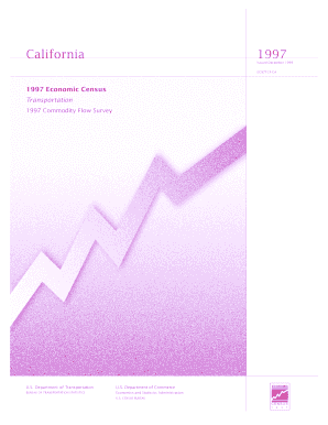 Transportation, Commodity Flow Survey, California Economic Census Census  Form