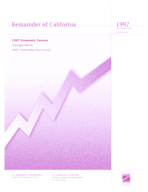 Transportation, Commodity Flow Survey, Remainder of California Economic Census Census  Form