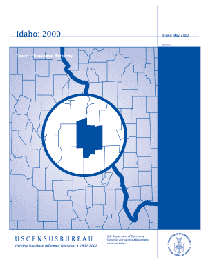 Idaho County Business Patterns Census  Form