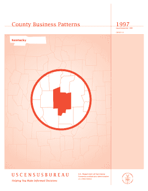 County Business Patterns Issued September CBP97 19 Kentucky U Census  Form
